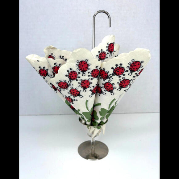 Vintage Metal Umbrella Upright Napkin Holder Stand Novelty - Picture 4 of 8